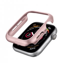 MBaccess Apple Watch 7 45mm Thin Fit Plastic Case RoseGold