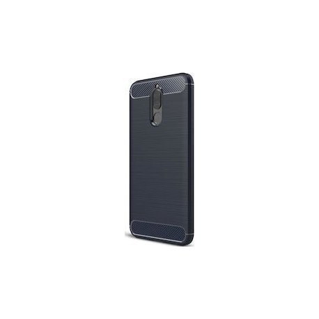 Huawei Mate 10 Lite Case Carbon Fiber Design TPU Flexible Soft Black