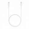 Samsung EP-DA705BWE 25W Original USB cable USB-C to USB-C 3A 1m White Bulk EU