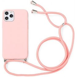 Xiaomi Redmi 12C Soft And Silky Silicone Case With Strap Pink