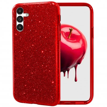 Samsung Galaxy A54 A546 5G Glitter Case Red