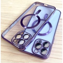 IPhone 14 Luxury MagSafe Case Purple