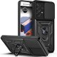 Samsung Galaxy A53 5G A536 Hybrid Shockproof Armor Case with Stand Metal Ring Black