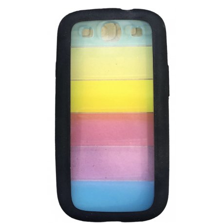 Samsung Galaxy S3 Silicone Case Colorful Black