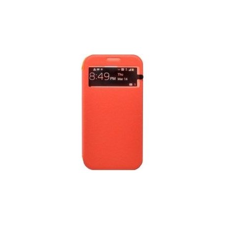 Samsung Galaxy S4 i9500 / i9505 Book Case S-View Orange
