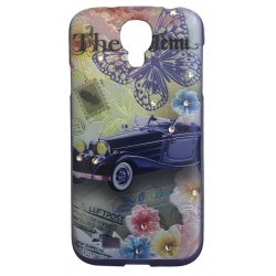 Samsung Galaxy S4 i9500 / i9505 Electroplated Case Butterfly Car