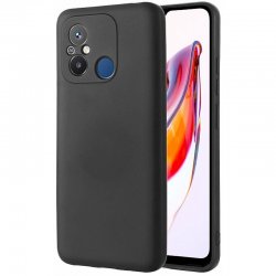 Xiaomi Redmi 12C/11A /Poco C55 Silicone Case Full Camera Protection Black