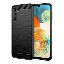 Samsung Galaxy A54 5G A546 Case Carbon Fiber Design TPU Flexible Soft Black