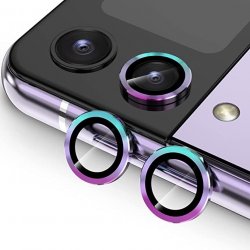 Samsung Galaxy Z Flip 4 F721 Ring Camera Protective Tempered Glass Multicolor