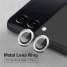 Samsung Galaxy Z Flip 4 F721 Ring Camera Protective Tempered Glass Silver