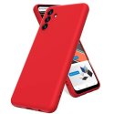 Samsung Galaxy S22 Plus Silky And Soft Touch Silicone Cover Red