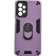 Samsung Galaxy A53 5G A536 Hybrid Shockproof Armor Case with Stand Metal Ring Lila