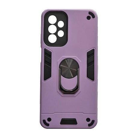 Samsung Galaxy A53 5G A536 Hybrid Shockproof Armor Case with Stand Metal Ring Lila