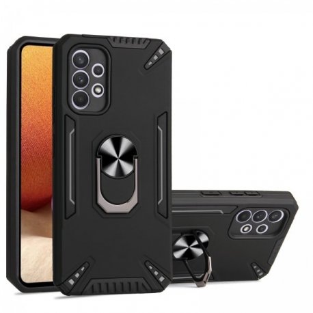 Samsung Galaxy A53 5G A536 Hybrid Shockproof Armor Case with Stand Metal Ring Black