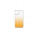 IPhone 14 Pro Shaded Effect Clear Silicone Case With Rhinestones Yellow