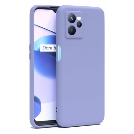 Realme C35 Silicone Case Full Camera Protection Lila