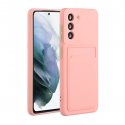 Samsung Galaxy A14 5G A146 Card Silicone Case Peach