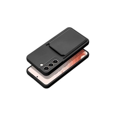 Samsung Galaxy A14 5G A146 Card Silicone Case Black