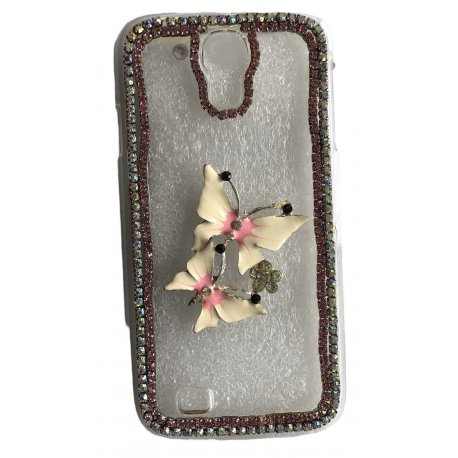Samsung Galaxy S4 i9500 / i9505 Glamour Case Strass Butterfly