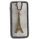 Samsung Galaxy S4 i9500 / i9505 Glamour Case Strass Eiffel Blue