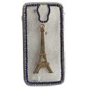 Samsung Galaxy S4 i9500 / i9505 Glamour Case Strass Eiffel Blue