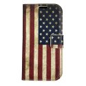 Samsung Galaxy S4 i9500 / i9505 Book Case American Flag