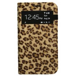 Samsung Galaxy S4 i9500 / i9505 Book Case Leopar