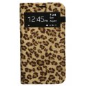 Samsung Galaxy S4 i9500 / i9505 Book Case Leopar