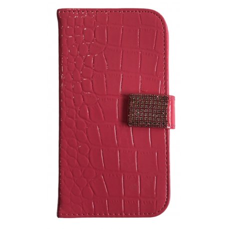 Samsung Galaxy S4 i9500 / i9505 Book Case Glamour Hot Pink