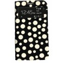 Samsung Galaxy S4 i9500 / i9505 Book Case Dots Black