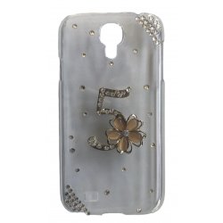 Samsung Galaxy S5 G900 Glamour Case Strass Five Flower