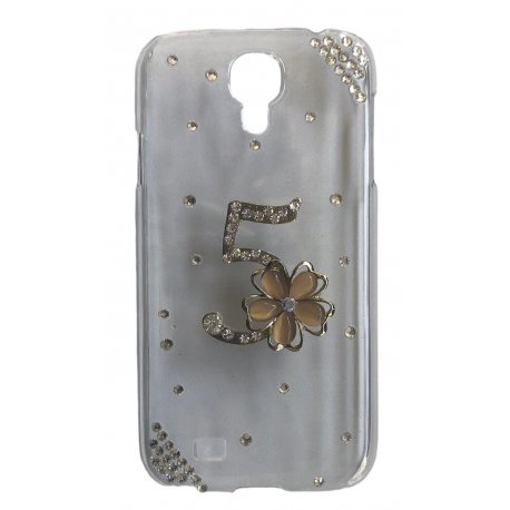 Samsung Galaxy S5 G900 Glamour Case Strass Five Flower