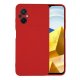 Xiaomi Pocofone M5 Silky And Soft Touch Silicone Cover Full Camera Protection Red