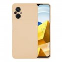 Xiaomi Pocofone M5 Silky And Soft Touch Silicone Cover Full Camera Protection Sand Pink
