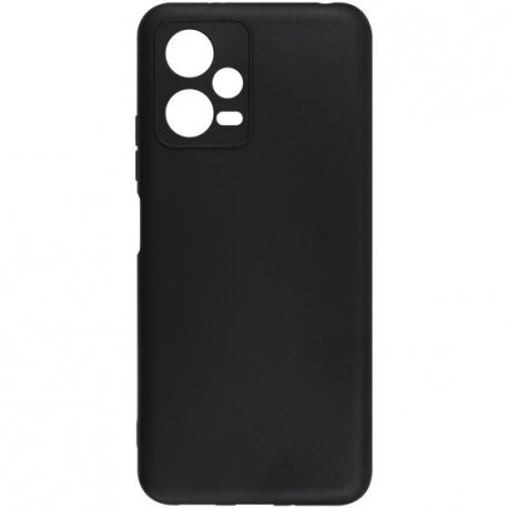 Xiaomi Redmi Note 12 5G/POCO X5 5G Silky And Soft Touch Silicone Cover Full Camera Protection Black