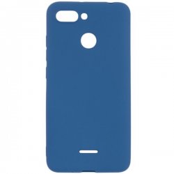 Xiaomi Redmi 6/6A Silky And Soft Touch Silicone Cover Blue