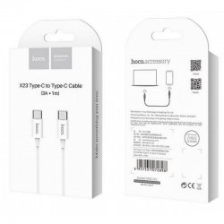 Hoco X23 Skilled Type-C To Type-C Charging Data Cable White