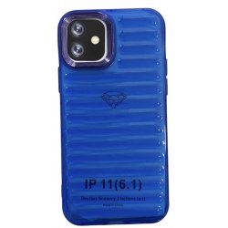 IPhone 11 Pro Max Soft Air Cushion Case Transperant Electric Blue
