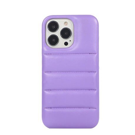 IPhone 14 Pro Max Puffer Case Jacket Cover Lila