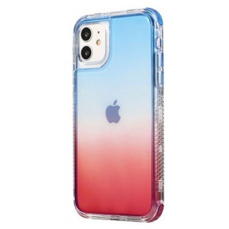 Samsung Galaxy A14 A146 Shaded Effect Soft Cover Case Blue Hot Pink