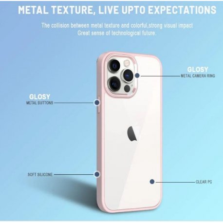 IPhone 11 Transparent Back Cover Case Pink