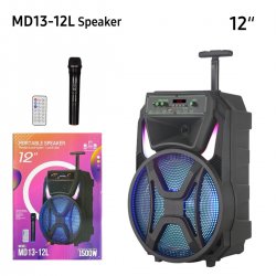 MBaccess GZ-8932 Portable Karaoke Speaker 12 'Inch With Wireless Microphone