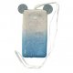 Samsung Galaxy A5 2016 A510 Silicone Case Mickey Mouse Ears Glitter Silver-Blue