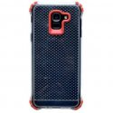 Samsung Galaxy A6 A600 Armor Case Transperant Red
