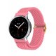 Samsung/Huawei/Xiaomi Watch Nylon Weaving Loop Wrist Belt 22mm Pink