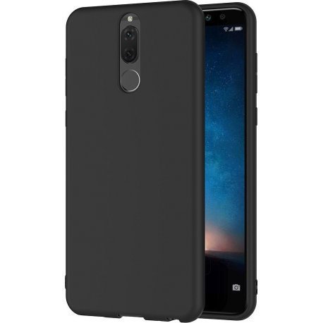 Samsung Galaxy A6 Plus A605 Silky And Soft Touch Silicone Cover Black