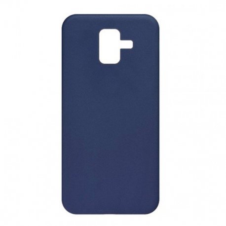 Samsung Galaxy A6 Plus A605 Silky And Soft Touch Silicone Cover Dark Blue