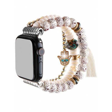 Apple Watch Boho Bracelet Wrist Belt 42/44/45/49mm White