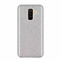 Samsung Galaxy A6 Plus A605 Back Glitter Case Silver