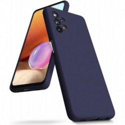 Samsung Galaxy A13 4G A135 Silky And Soft Touch Silicone Cover Dark Blue